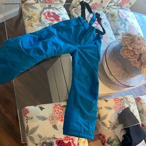 Blue Snow Pants with Suspenders